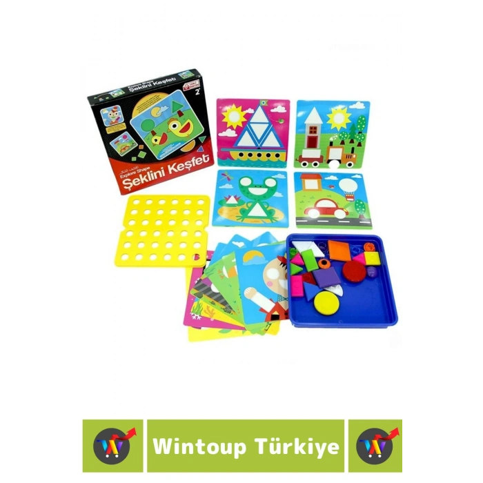 Premium Eğlenceli El Göz Koordinasyon Parça Bütün İlişkisi Kavrama Çocuk Eğitici Oyun ŞEKLİNİ KEŞFET