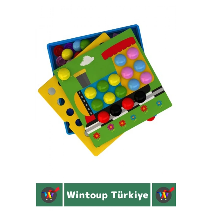 Premium Eğlenceli El Göz Koordinasyon Parça Bütün İlişkisi Kavrama Çocuk Eğitici Oyun RENGİNİ KEŞFET