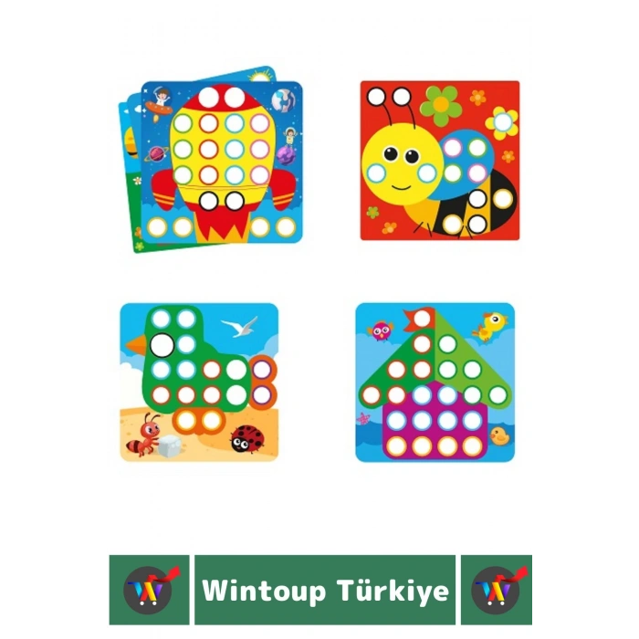 Premium Eğlenceli El Göz Koordinasyon Parça Bütün İlişkisi Kavrama Çocuk Eğitici Oyun RENGİNİ KEŞFET