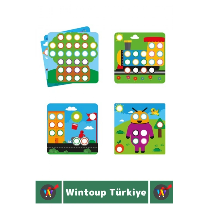 Premium Eğlenceli El Göz Koordinasyon Parça Bütün İlişkisi Kavrama Çocuk Eğitici Oyun RENGİNİ KEŞFET