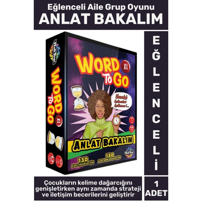 Premium Eğlenceli Strateji Kelime İletişim Bilgisi Çocuk Aile Grup Eğitici Oyun ANLAT BAKALIM