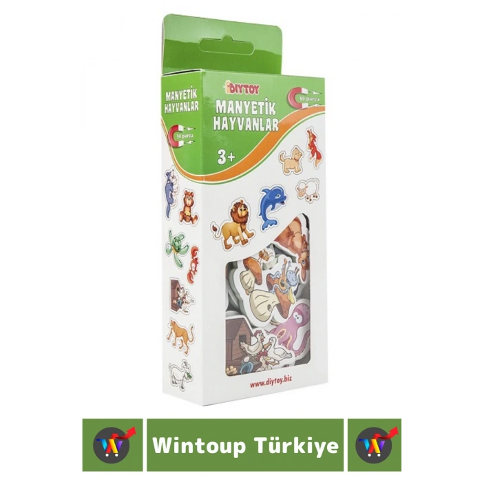 Premium Eğitici Görsel Algı El-Göz Koordinasyonu Hayvanların Öğrenimi 30 Parça MANYETİK HAYVANLAR