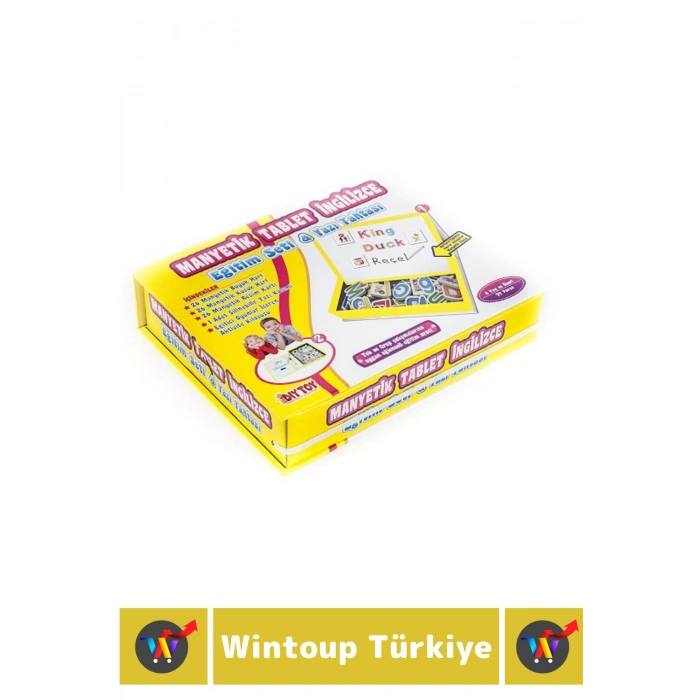 El-Göz Koordinasyonu Harf Kelime Dil Öğretici Silinebilir Yazı Kalemli MANYETİK TABLET İNGİLİZCE