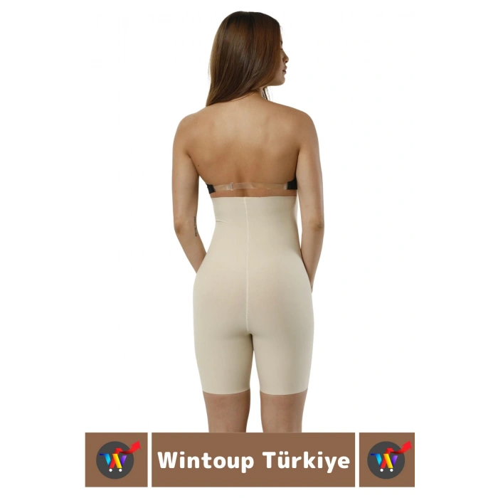 Özel Üretim İz İç Göstermez Kaymaz Sıkılaştırıcı Şekillendirici LAZER KESİM Yüksek Bel Paçalı Korse
