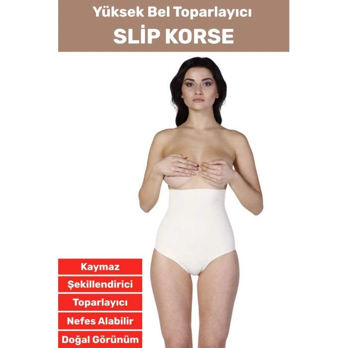 Özel Üretim İz İç Göstermez Kaymaz Sıkılaştırıcı İnceltici Yüksek Bel Slip Korse