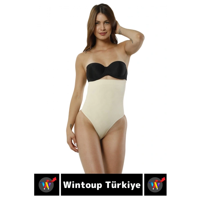 Özel Üretim İz İç Göstermez Kaymaz Sıkılaştırıcı Toparlayıcı Yüksek Bel String Korse