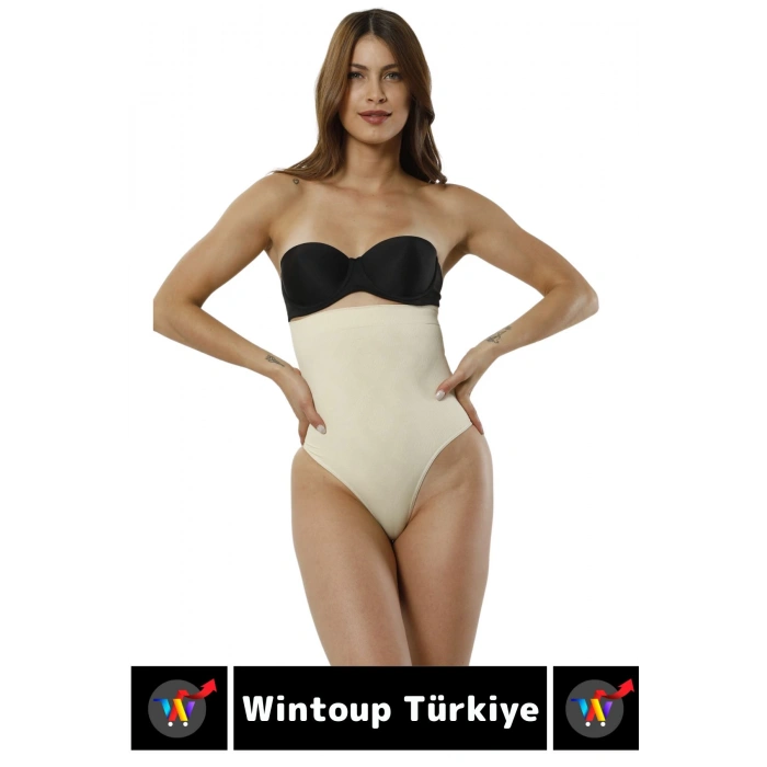 Özel Üretim İz İç Göstermez Kaymaz Sıkılaştırıcı Toparlayıcı Yüksek Bel String Korse