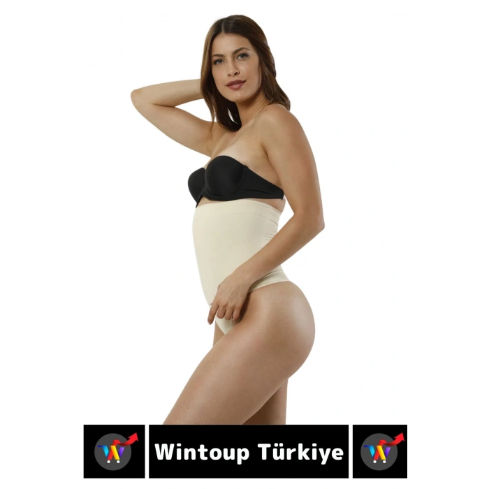 Özel Üretim İz İç Göstermez Kaymaz Sıkılaştırıcı Toparlayıcı Yüksek Bel String Korse