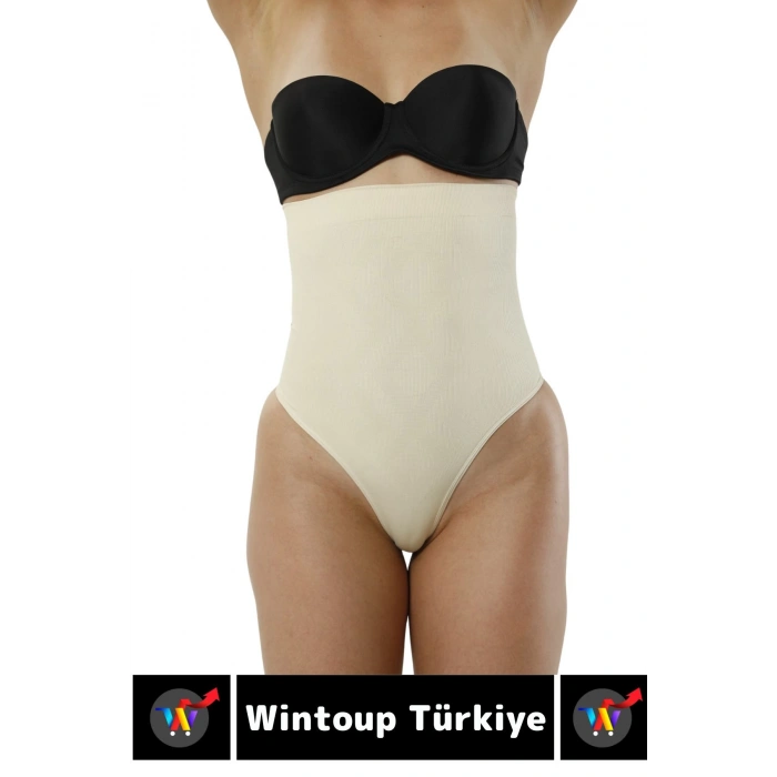 Özel Üretim İz İç Göstermez Kaymaz Sıkılaştırıcı Toparlayıcı Yüksek Bel String Korse