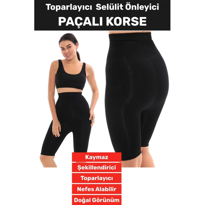 Özel Üretim İz İç Göstermez Kaymaz Sıkılaştırıcı Toparlayıcı Selülit Önlemeye Yardımcı Paçalı Korse