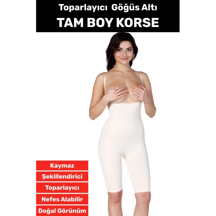 Özel Üretim İz İç Göstermez Kaymaz Sıkılaştırıcı Toparlayıcı Gögüs Altı Tam Boy Korse