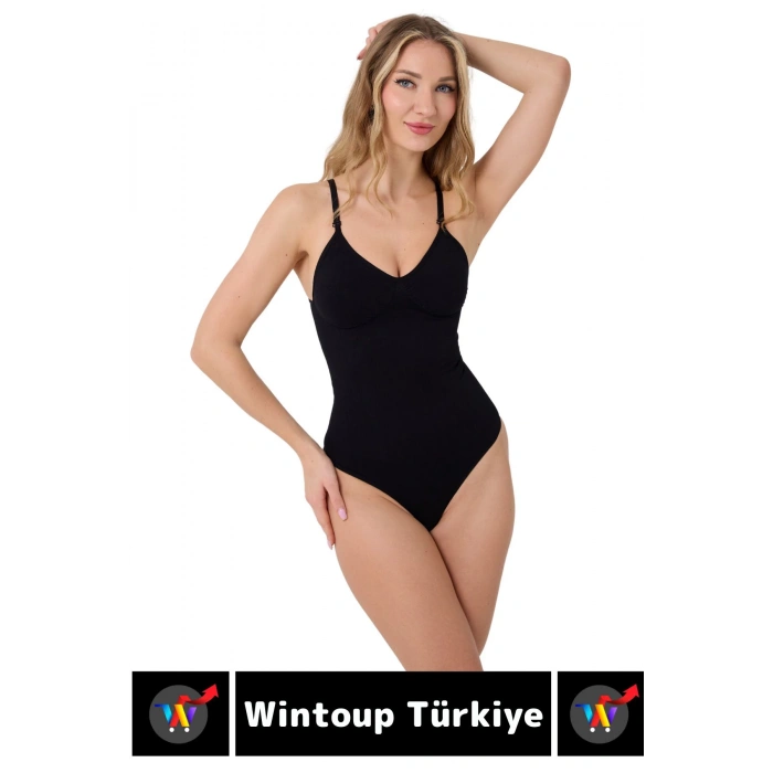 Özel Üretim İz İç Göstermez Kaymaz Sıkılaştırıcı Toparlayıcı Çıtçıtlı String Body Korse