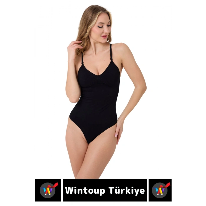 Özel Üretim İz İç Göstermez Kaymaz Sıkılaştırıcı Toparlayıcı Çıtçıtlı String Body Korse