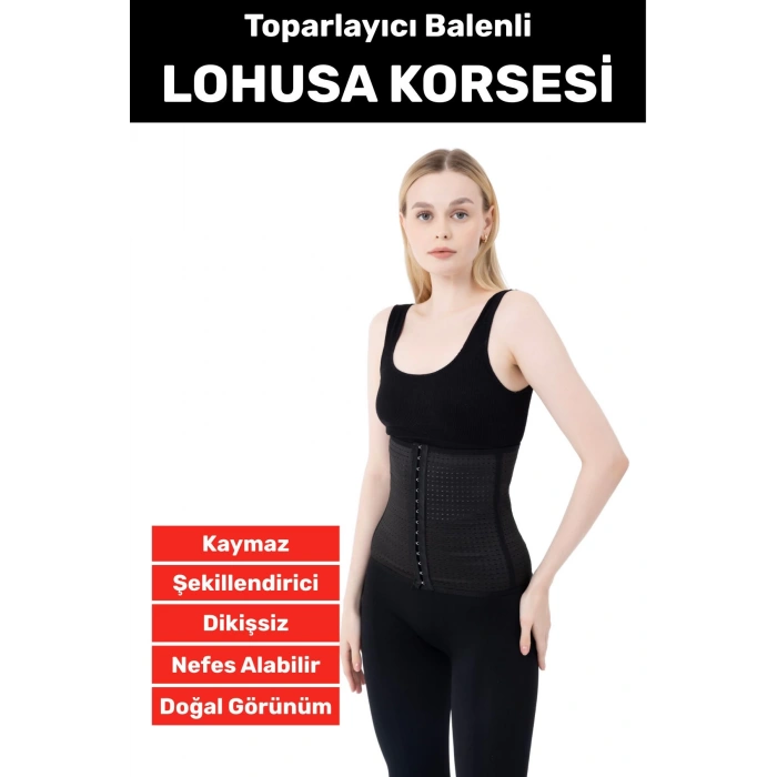 Özel Üretim Vücut Şekillendirici Beden Küçülten Toparlayıcı Doğum Sonrası Balenli Lohusa Korsesi
