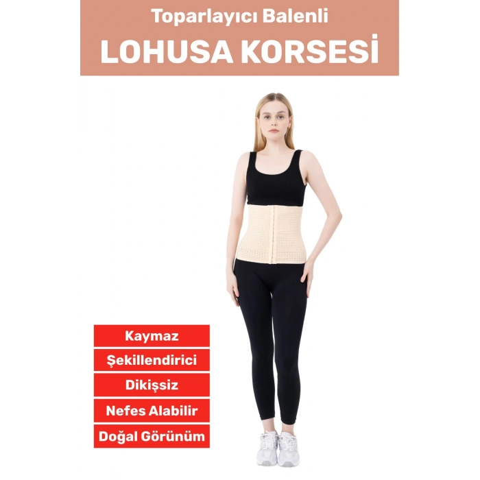 Özel Üretim Vücut Şekillendirici Beden Küçülten Toparlayıcı Doğum Sonrası Balenli Lohusa Korsesi