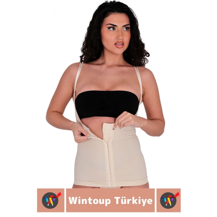 Özel Üretim Vücut Şekillendirici Beden Küçülten Toparlayıcı Gögüs Altı Ağraflı Askılı Bel Korse
