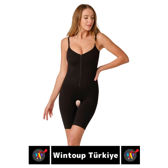 Özel Üretim Vücut Şekillendirici Beden Küçülten Toparlayıcı Fermuarlı Tam Boy Korse