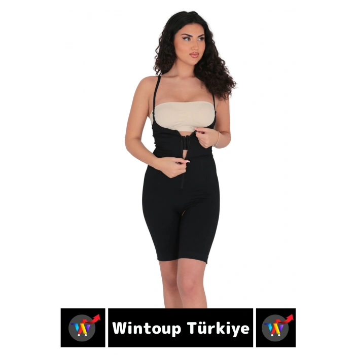 Özel Üretim Vücut Şekillendirici Beden Küçülten Toparlayıcı Fermuarlı Tam Boy Korse