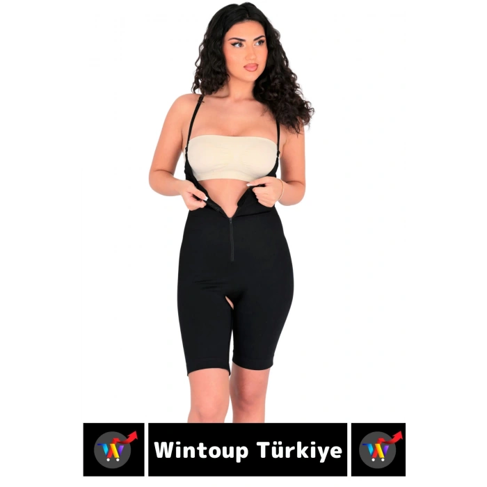 Özel Üretim Vücut Şekillendirici Beden Küçülten Toparlayıcı Fermuarlı Tam Boy Korse