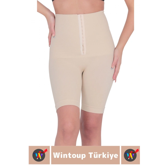 Özel Üretim Vücut Şekillendirici Beden Küçülten Sıkılaştıran Ağraflı Paçalı Toparlayıcı Korse