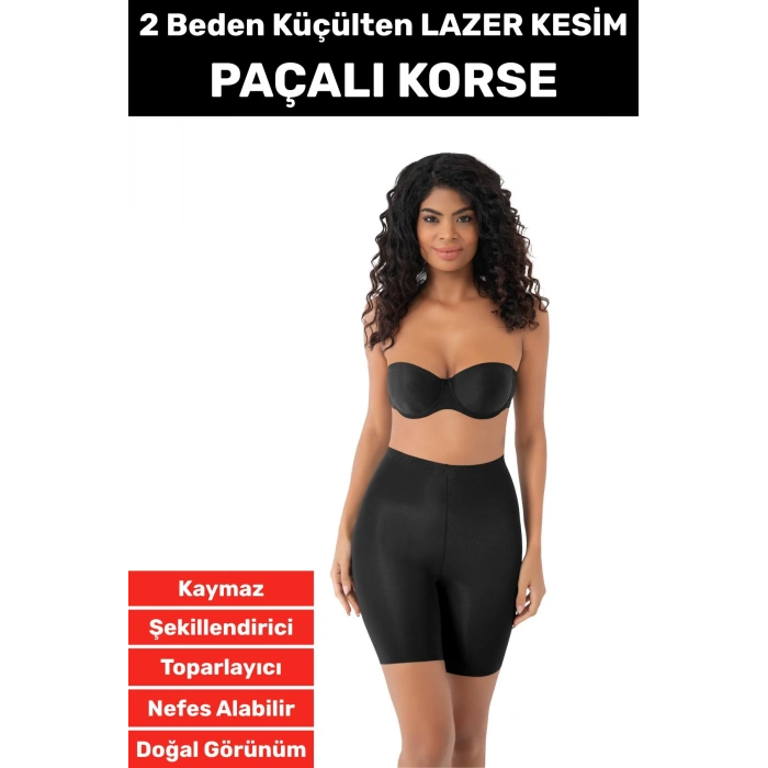 Özel Üretim İz İç Göstermez Kaymaz Sıkılaştırıcı Vücut Şekillendirici LAZER KESİM Paçalı Korse
