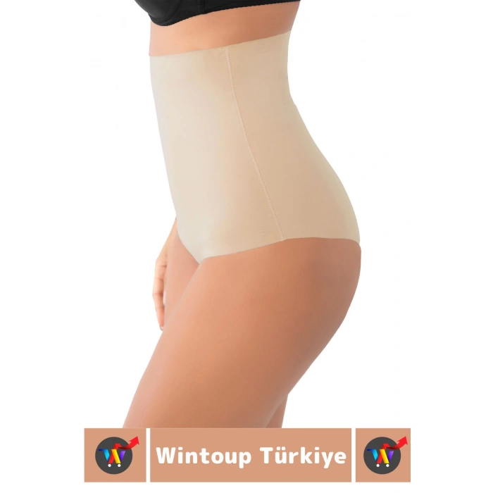 İz İç Göstermez Kaymaz Sıkılaştırıcı Vücut Şekillendirici LAZER KESİM Yüksek Bel Slip Korse