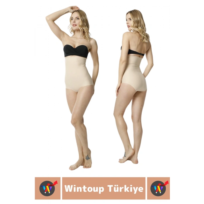 İz İç Göstermez Kaymaz Sıkılaştırıcı Vücut Şekillendirici LAZER KESİM Yüksek Bel Slip Korse