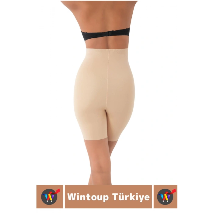 İz İç Göstermez Kaymaz Sıkılaştırıcı Vücut Şekillendirici LAZER KESİM Yüksek Bel Paçalı Korse