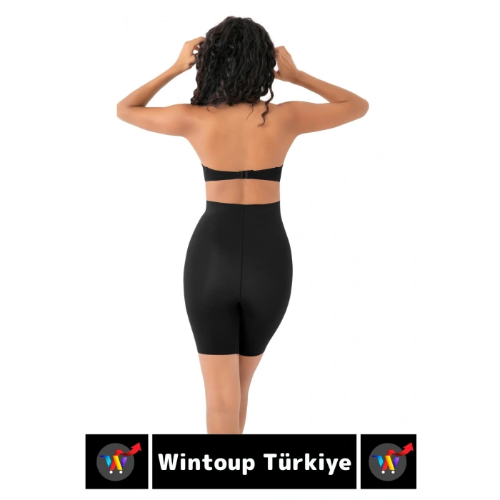 İz İç Göstermez Kaymaz Sıkılaştırıcı Vücut Şekillendirici LAZER KESİM Yüksek Bel Paçalı Korse