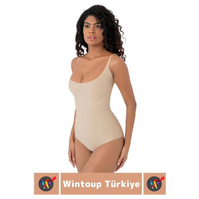 İz İç Göstermez Kaymaz Sıkılaştırıcı Vücut Şekillendirici LAZER KESİM Gögüs Destekli Body Korse