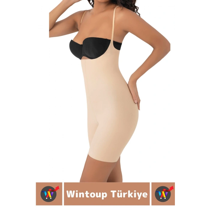 İz Göstermez Kaymaz Sıkılaştırıcı Toparlayıcı Vücut Şekillendirici LAZER KESİM Tam Boy Askılı Korse