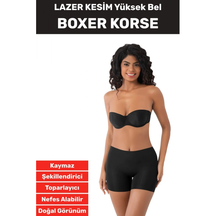 İz İç Göstermez Kaymaz Sıkılaştırıcı Toparlayıcı Şekillendirici LAZER KESİM Boxer Korse