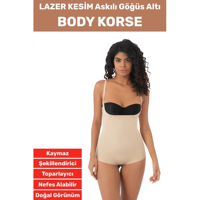 İz İç Göstermez Kaymaz Sıkılaştırıcı Toparlayıcı Şekillendirici LAZER KESİM Gögüs Altı Body Korse