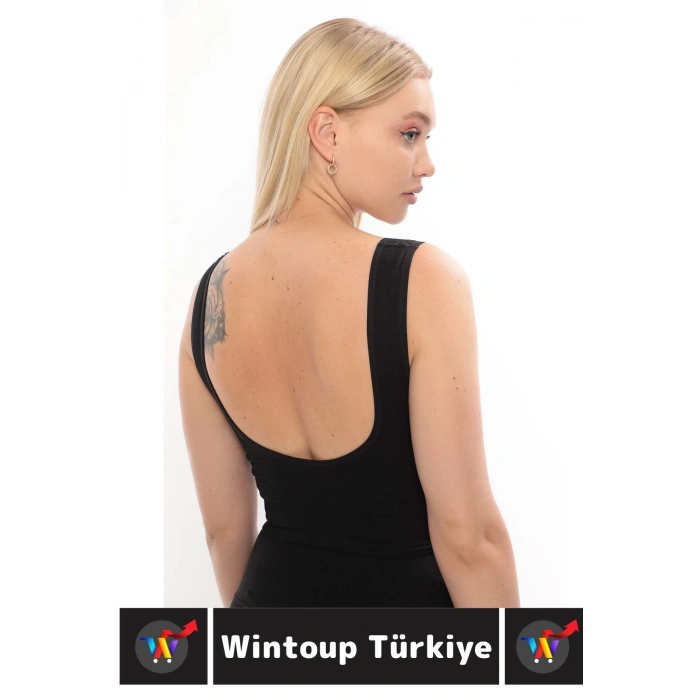 Göğüs Toparlayıcı Sarkma Önleyen Gündelik Spor Kullanım Şık Kalın Askılı Fitilli Crop Büstiyer