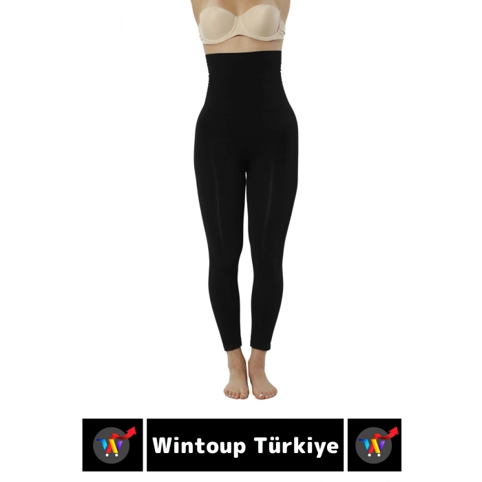 Doğal Görünüm Çift Kat Bel 2 Beden İncelten Vücut Toparlayıcı LAZER KESİM Yüksek Bel Korse Tayt