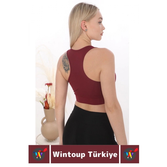 Özel Üretim Göğüs Toparlayıcı Sarkma Önleyen Spor Gündelik Kullanım Fermuarlı Şık Crop Büstiyer