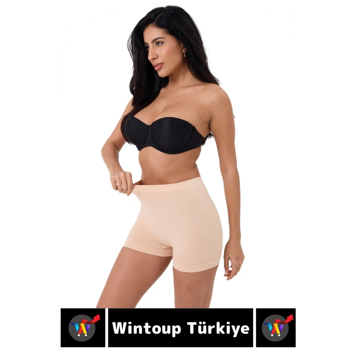 Özel Üretim İz Göstermez Yüksek Bel Sıkılaştırıcı İnceltici Toparlayıcı Dikişsiz Boxer Şort Korse