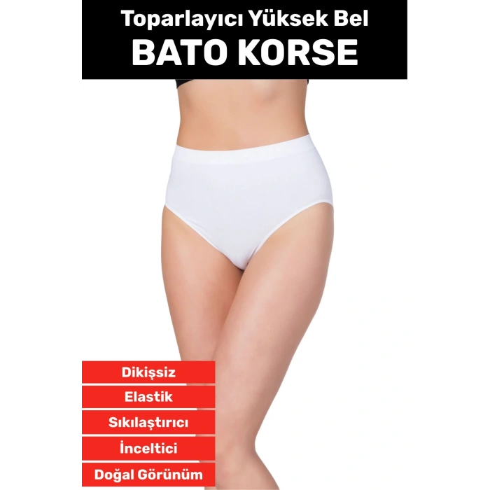 Özel Üretim İz Göstermez Yüksek Bel Sıkılaştırıcı İnceltici Vücut Toparlayıcı Dikişsiz Bato Korse