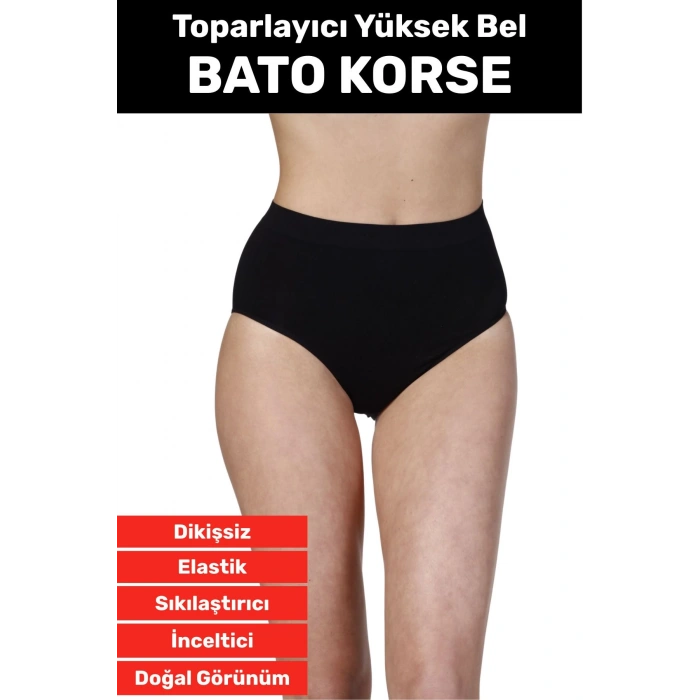 Özel Üretim İz Göstermez Yüksek Bel Sıkılaştırıcı İnceltici Vücut Toparlayıcı Dikişsiz Bato Korse