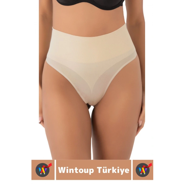 Özel Üretim İz Göstermez Kaymaz 2 Beden İncelten Sıkılaştırıcı Toparlayıcı Dikişsiz String Korse