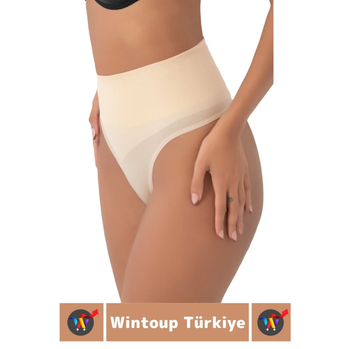 Özel Üretim İz Göstermez Kaymaz 2 Beden İncelten Sıkılaştırıcı Toparlayıcı Dikişsiz String Korse