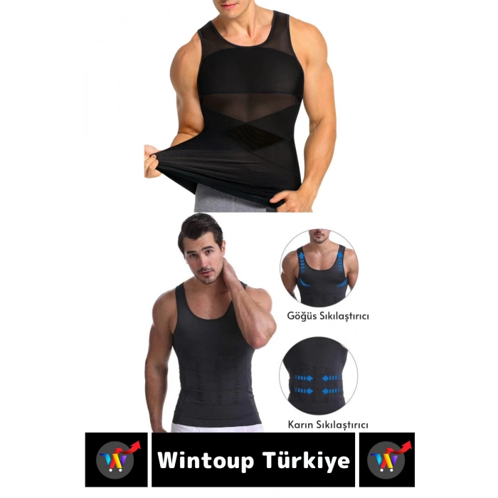 Özel Üretim Jinekomasti Dik Duruş Toparlayıcı Göbek Sıkılaştırıcı Elastik Erkek Atlet Korse