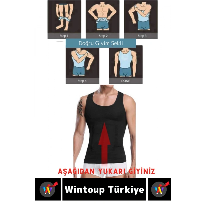 Özel Üretim Jinekomasti Dik Duruş Toparlayıcı Göbek Sıkılaştırıcı Elastik Erkek Atlet Korse