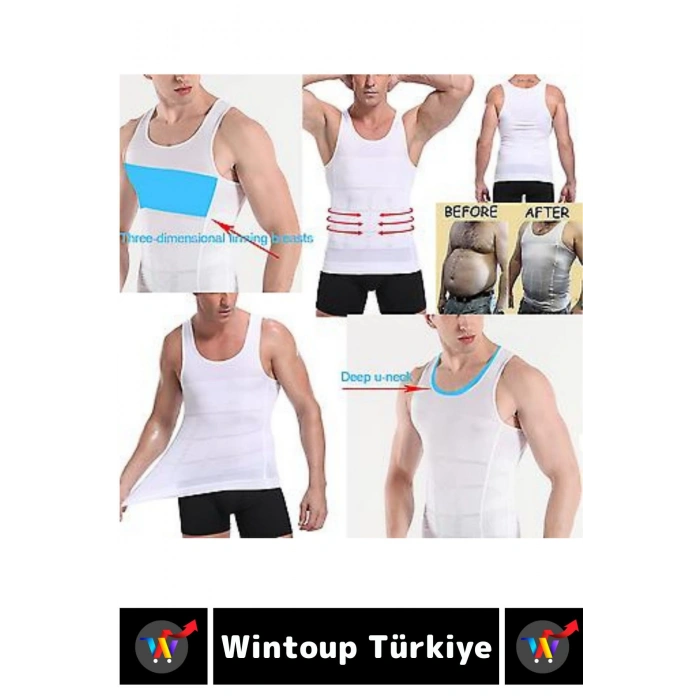 Özel Üretim Jinekomasti Dik Duruş Toparlayıcı Göbek Sıkılaştırıcı Elastik Erkek Atlet Korse 3 Adet