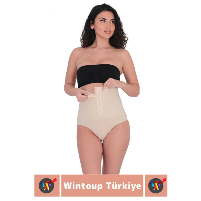 Özel Üretim Vücut Şekillendirici Beden Küçülten Toparlayıcı Ağraflı Yüksek Bel Slip Korse