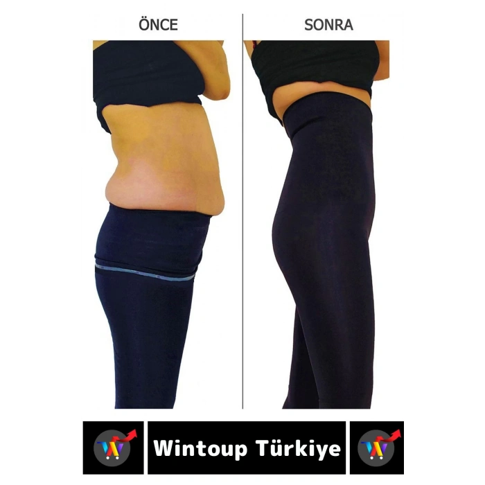 Özel Seri Doğal Görünüm Çift Kat Bel Vücut Toparlayıcı İnceltici LAZER KESİM Yüksek Bel Korse Tayt