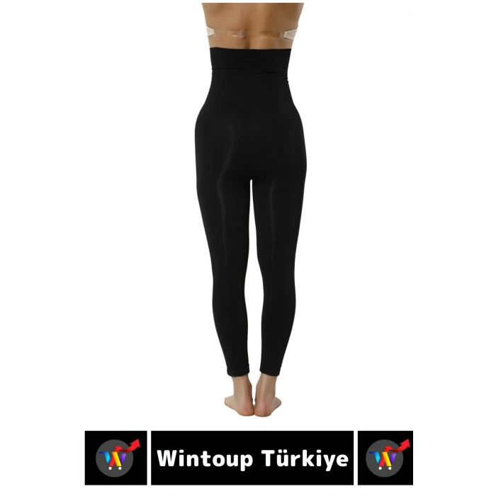 Doğal Görünüm Çift Kat Bel İnceltici Vücut Toparlayıcı LAZER KESİM Yüksek Bel Korse Tayt