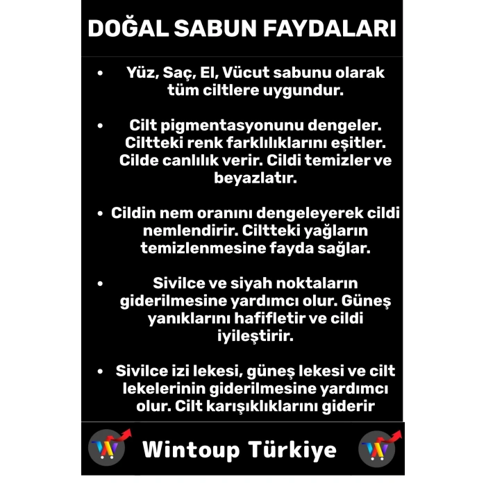 Özel Üretim Doğal Cilt Temizleyici Nem Dengeleyici Parlaklık Veren Ruşur Taşı Sabunu 3 Adet