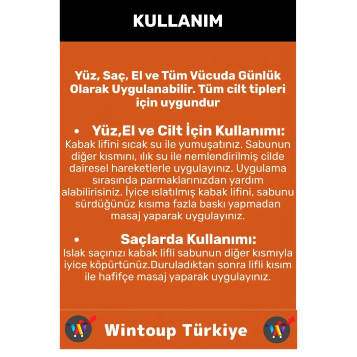 Özel Üretim Masaj Etkili Nemlendirici Kuruluk Giderici Doğal Kabak Lifli Portakal Sabunu 1 Adet