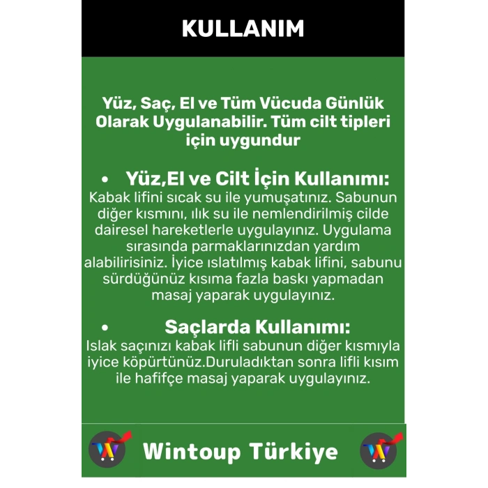 Özel Üretim Masaj Etkili Nemlendirici Kuruluk Giderici Doğal Kabak Lifli Salatalık Sabunu 3 Adet